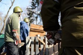 Clashes in Mariinsky Park in Kiev