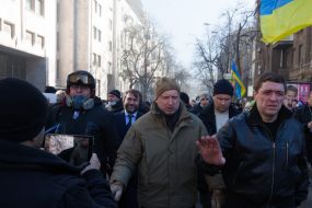 Mustafa Nayem, Vadim Novinskiy and Aleksandr Turchinov