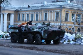 BTR on Instytutskaya street