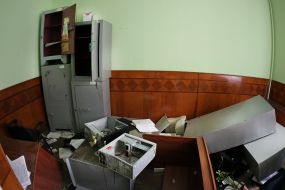 Погром у Галицькому райвідділі міліції у Львові