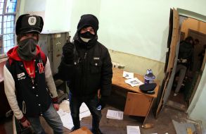 Погром у Галицькому райвідділі міліції у Львові