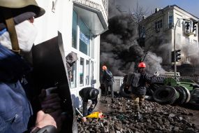 Clashes in the government quarter 