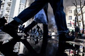 Clashes in the government quarter 