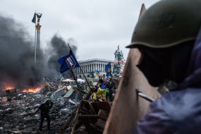 The protesters on Maydan Nezalezhnosti