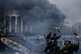 The protesters on Maydan Nezalezhnosti
