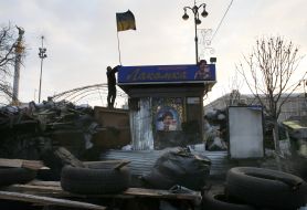 Rally to the flag of Ukraine