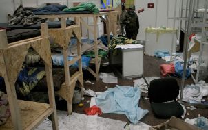 The protesters on Ukrainian House