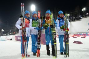  Russian women's team in biathlon