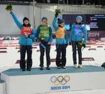 Vita Semerenko, Julia Jima, Valentina Semerenko and Elena Pidgrushnaya