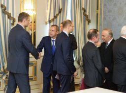 Andrey Klyuev, Arseniy Yatsenyuk anf Vitaliy Klichko
