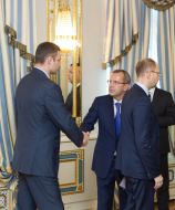 Andrey Klyuev, Arseniy Yatsenyuk anf Vitaliy Klichko