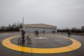 People at the residence "Mezhyhirya"