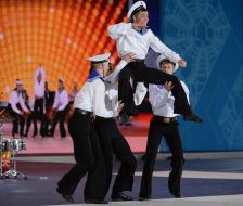 Участники танцевального коллектива