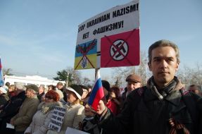 Mass meeting in Sevastopol