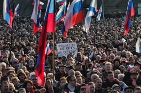 Mass meeting in Sevastopol