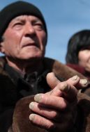 Participants of the mass meeting