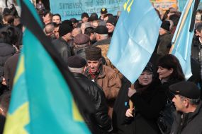 Participants of the mass meeting