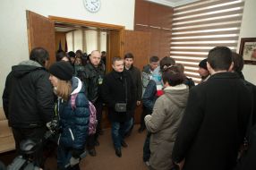 Activists in the building Zaporizhzhya Regional State Administration