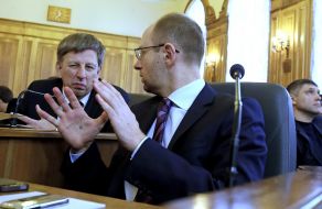 Vladimir Makeyenko and Arseniy Yatsenyuk