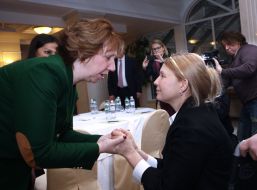 Кэтрин Эштон и Юлия Тимошенко