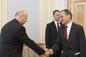 Aleksandr Turchinov and Tim Guldiman