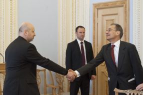 Aleksandr Turchinov and Tim Guldiman