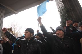 A meeting of the Crimean Tatars