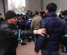 A meeting of the Crimean Tatars