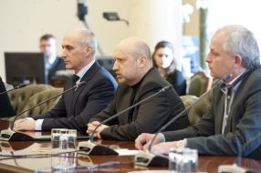 Igor Sorkin, Aleksandr Turchinov and Stepan Kubiv