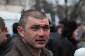 Victim during the meeting