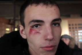 Victim during the meeting