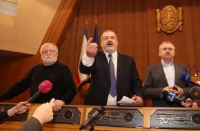 Leonid Pilunskiy, Refat Chubarov and Andrei Senchenko