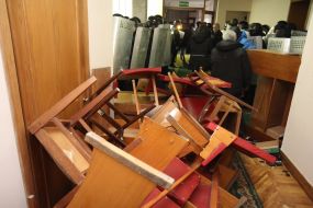 A meeting of the Crimean Tatars