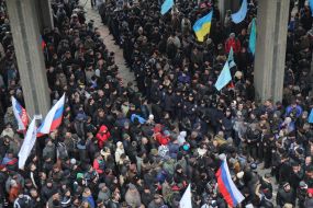 A meeting of the Crimean Tatars