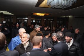 A meeting of the Crimean Tatars