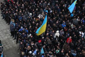 A meeting of the Crimean Tatars