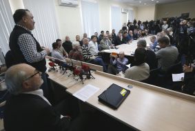 Participants of the Allukrainian conference of Euromaydans