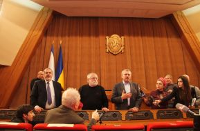 Leonid Pilunskiy, Refat Chubarov and Andrei Senchenko