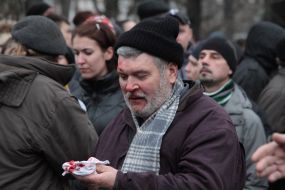 Victim during the meeting