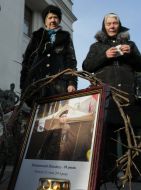 Portrait of the lost participant of Maydan