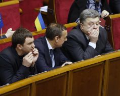 Nikolay Martynenko and Petr Poroshenko