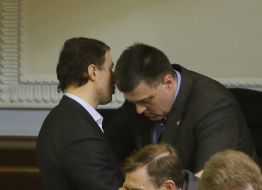 Igor Krivetsky and Oleg Tyahnibok