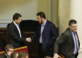 Igor Krivetsky, Anton Yatsenko and Oleg Tyahnibok