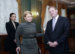 Yulia Tymoshenko and John Baird