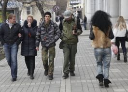 Supporters of Ukraine's pro-Russian orientation 