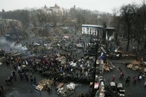Cleaning on the streets Hrushevskoho