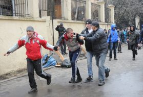 Столкновения во время штурма Харьковской облгосадминистрации