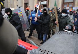 Столкновения во время штурма Харьковской облгосадминистрации