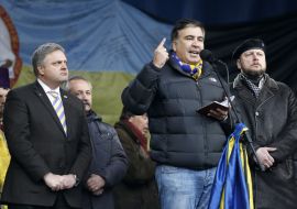 Mikheil Saakashvili and Giorgi Baramidze