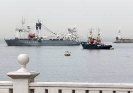 Russian Black Sea Fleet ships blocked the Musketeers of the bay
